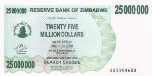 25 Million Dollars Zimbabwe p.56 2008